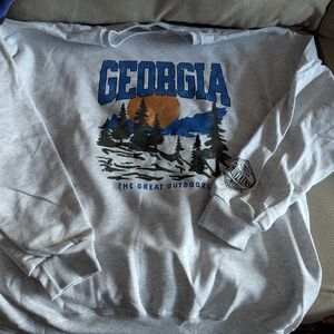 Jerzees Oversized Georgia Outdoor Graphic Sweatshirt